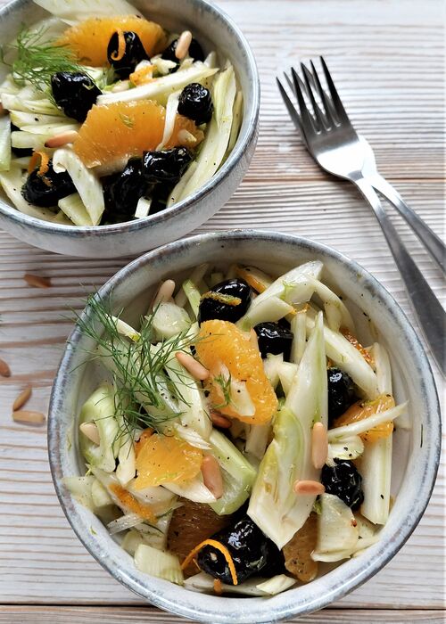 Fenchel-Orangen-Salat mit Oliven