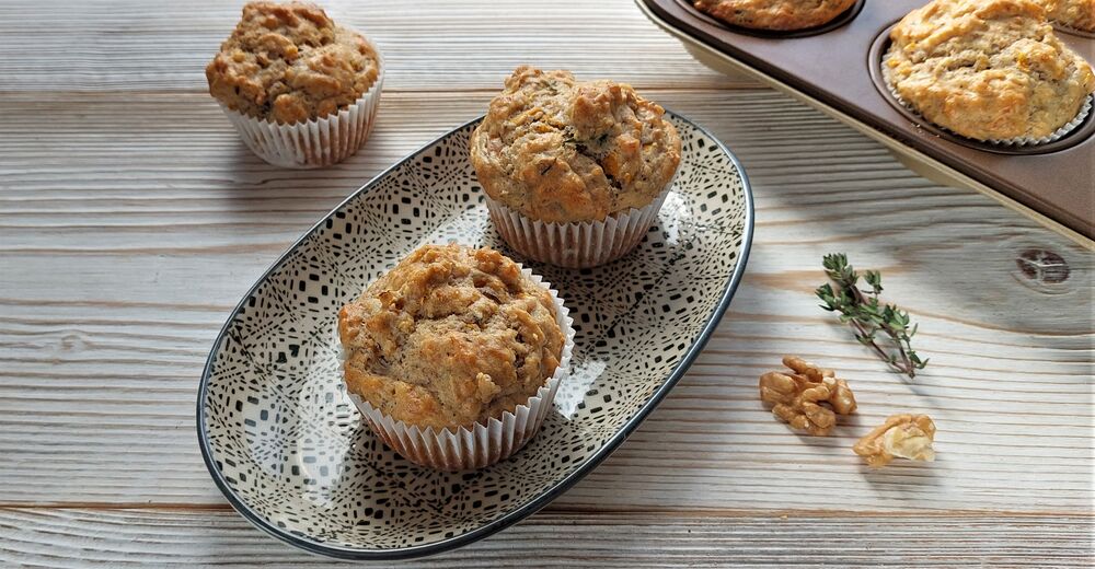 Zero Waste Rezept - Kürbis-Walnuss-Muffins